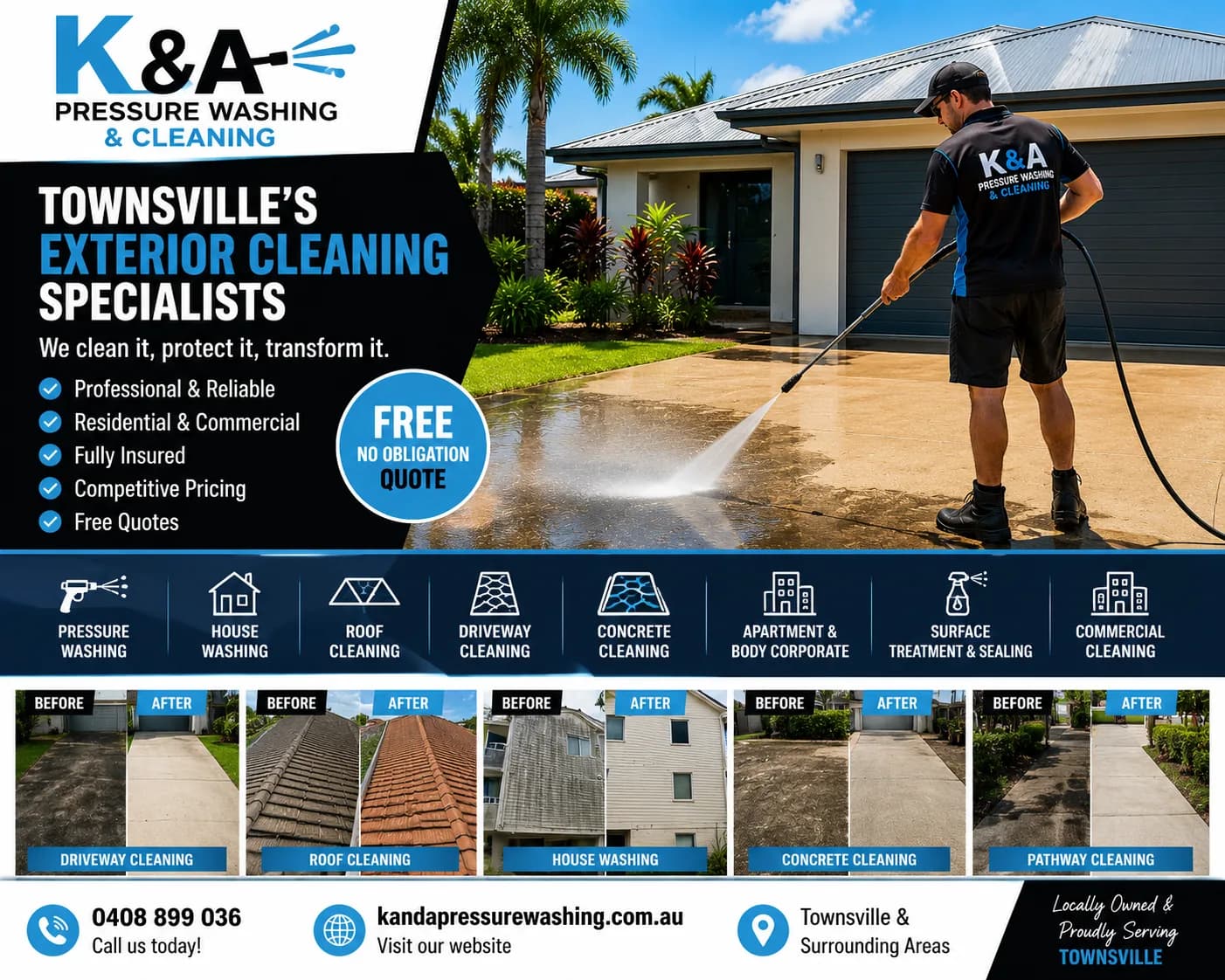 Pressure Washing & Exterior Cleaning Services in Townsville