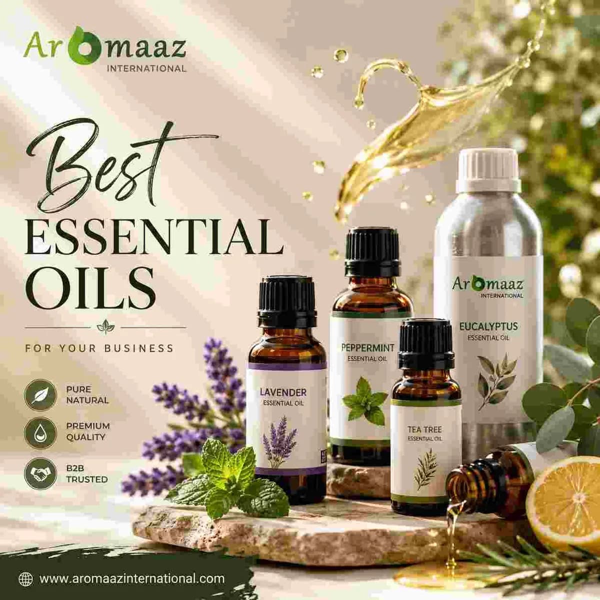 Premium Essential Oils for Brands Manufacturers and Global Buyers