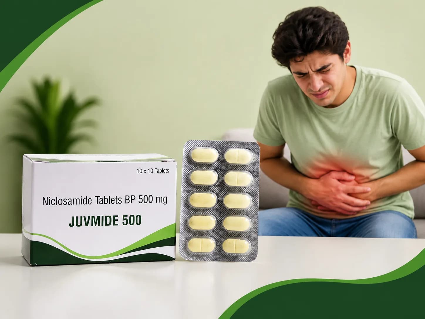 Niclosamide 500 mg for Tapeworm Infections