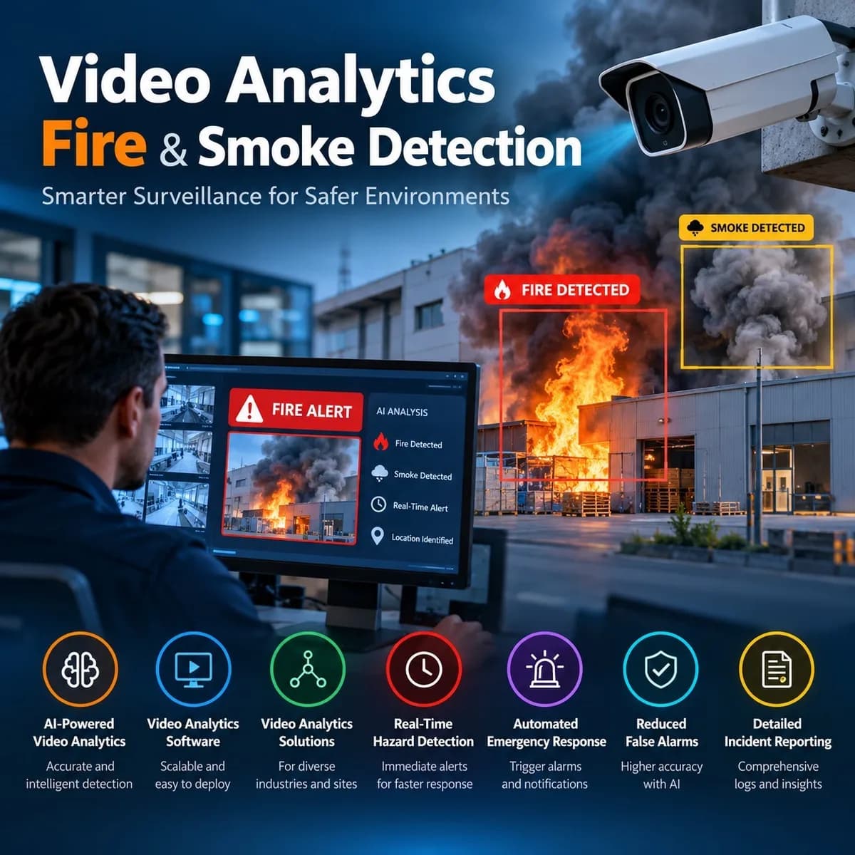 Next Level Fire and Smoke Detection with Video Analytics Across Kuwait