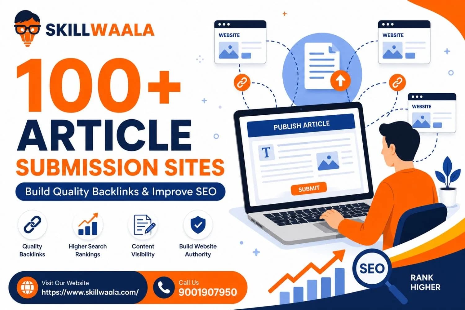 200+ Article Submission Sites for SEO Backlinks and Website Growth – Skillwaala