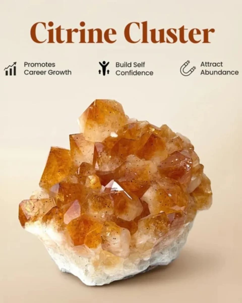 Citrine Cluster for Career & Business | Talk To Crystals