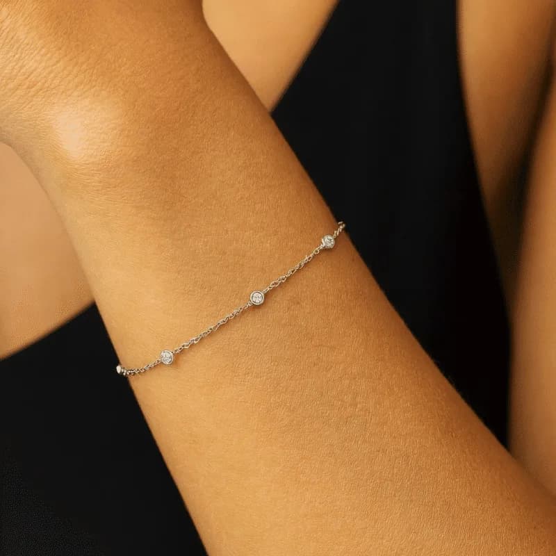 18ct White gold ladies 0.20ct diamond by the | Shop Now