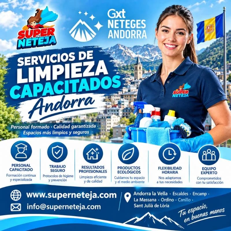 Calidad y confianza en Servicios de limpieza capacitados Andorra