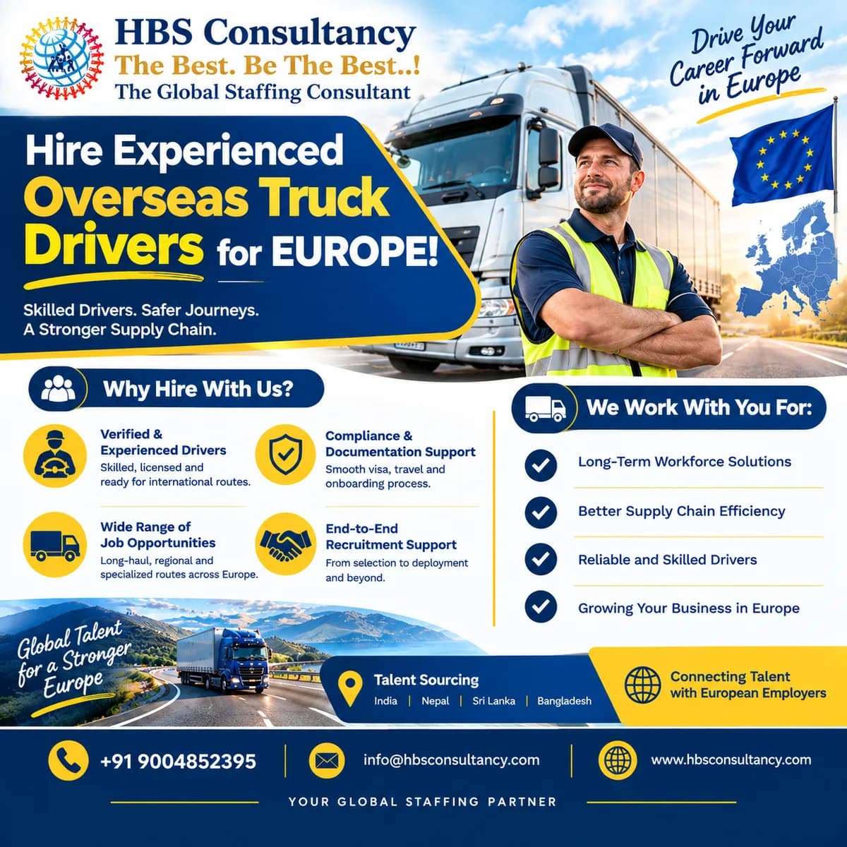 Overseas Transport, Delivery & Warehouse Recruitment Services from India