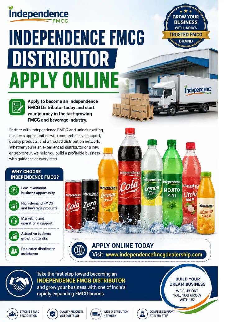 📞 7217324989 Independence FMCG Business Opportunities near me