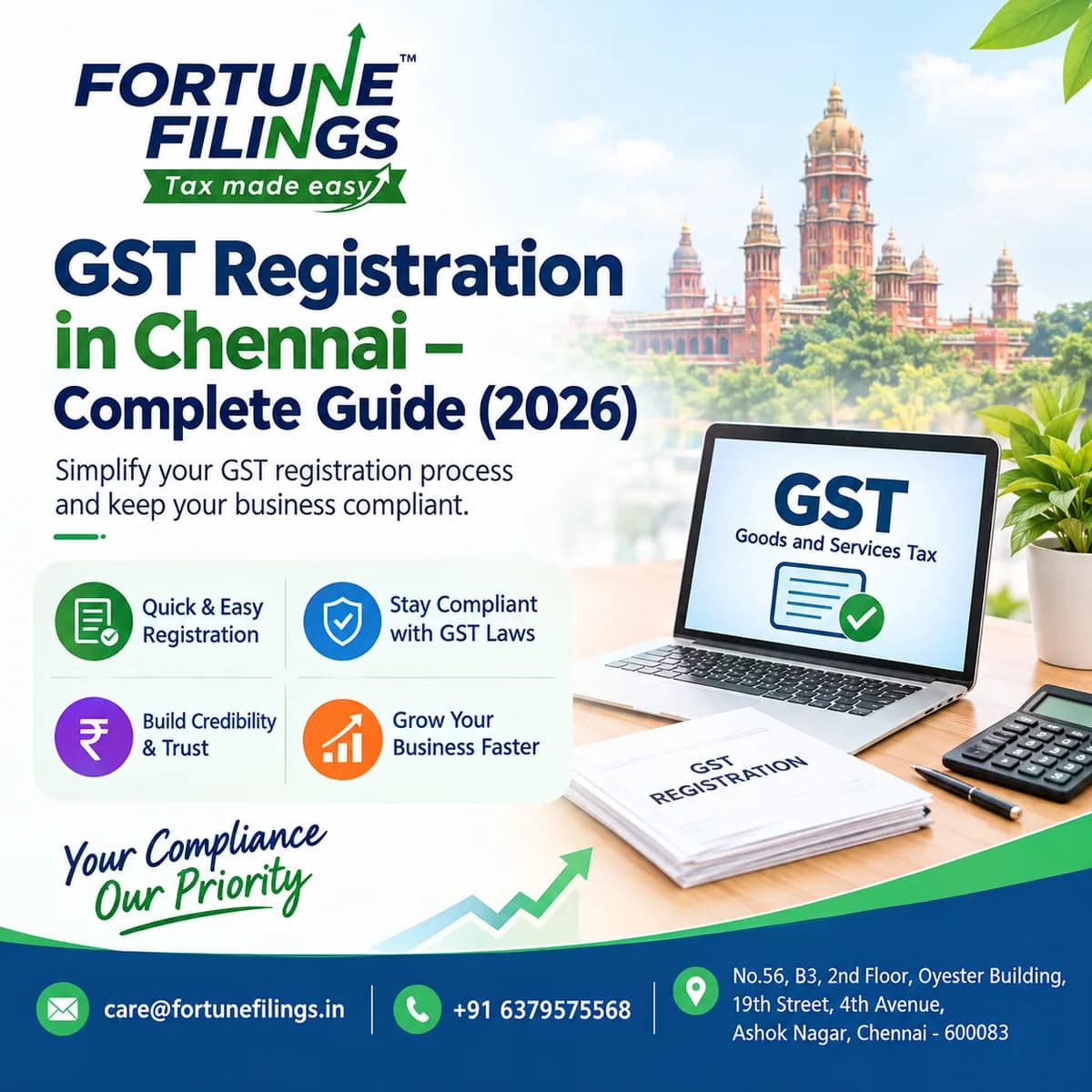 GST Registration in Chennai – Complete Guide (2026)