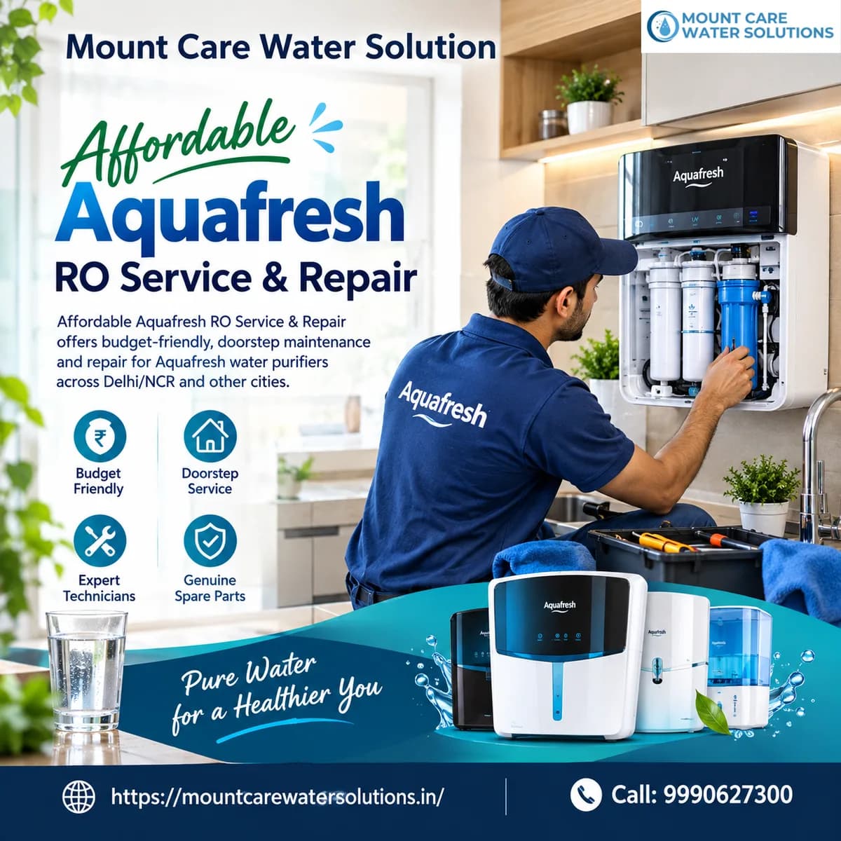 Affordable Aquafresh RO Service & Repair