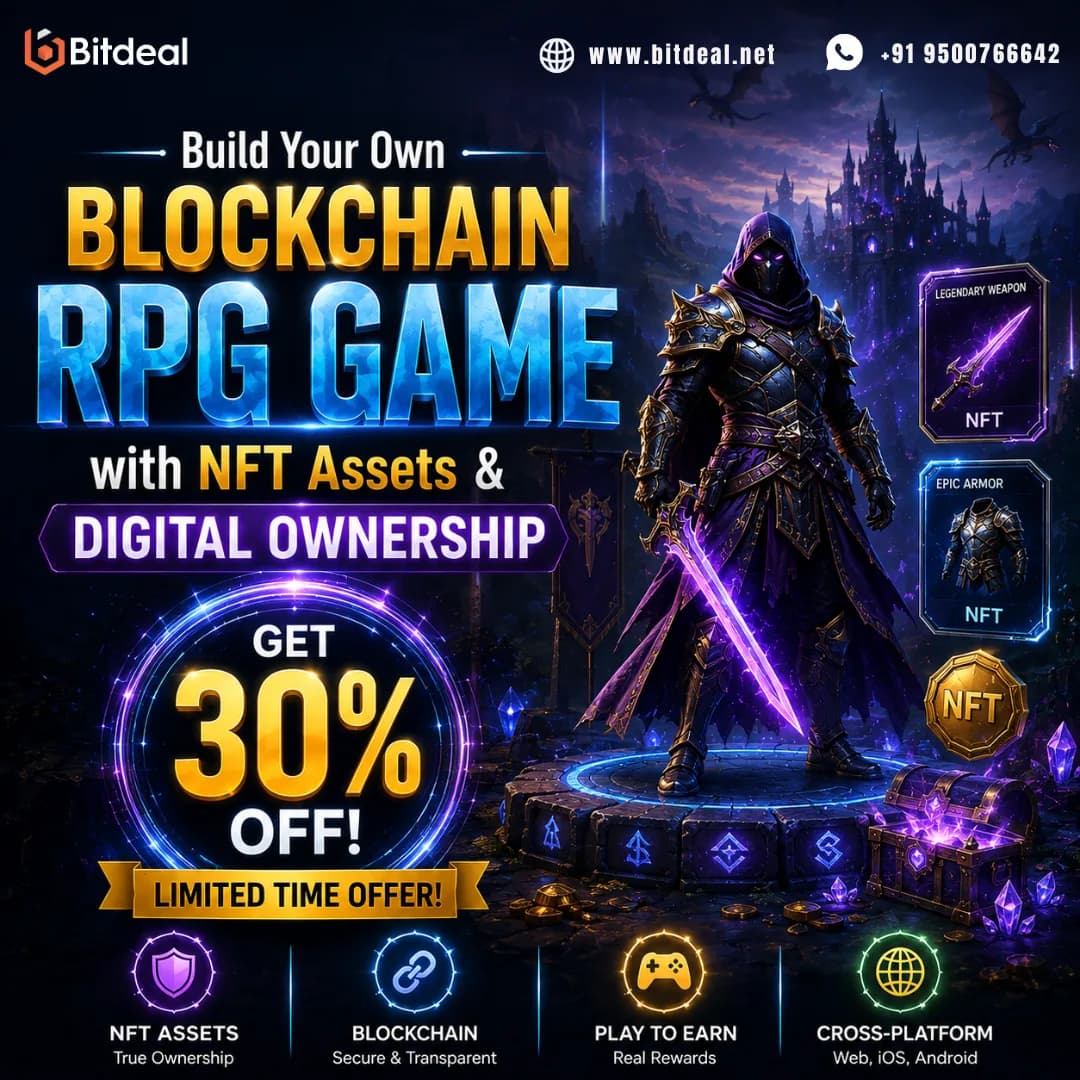 Build Your Own Blockchain RPG Game with NFT Assets & Digital Ownership - Get 30% OFF! 