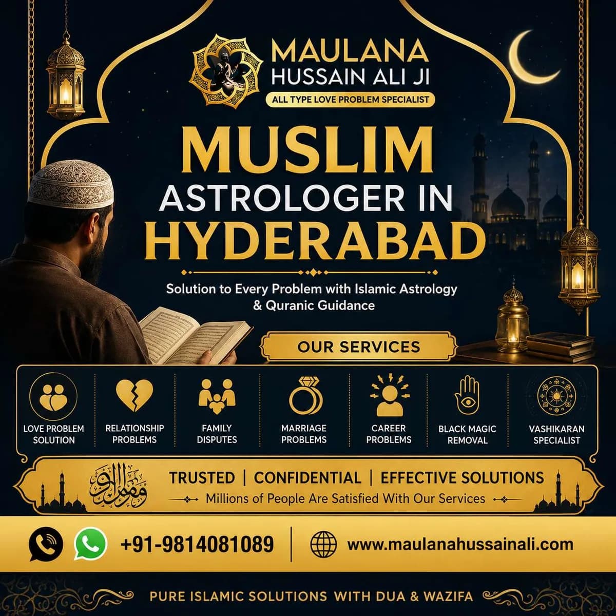Best Muslim Astrologer in Hyderabad | Love, Marriage & Black Magic Expert