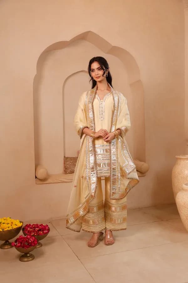 Shop Stylish Yellow Dress for Haldi Ceremony Online | Asrumo