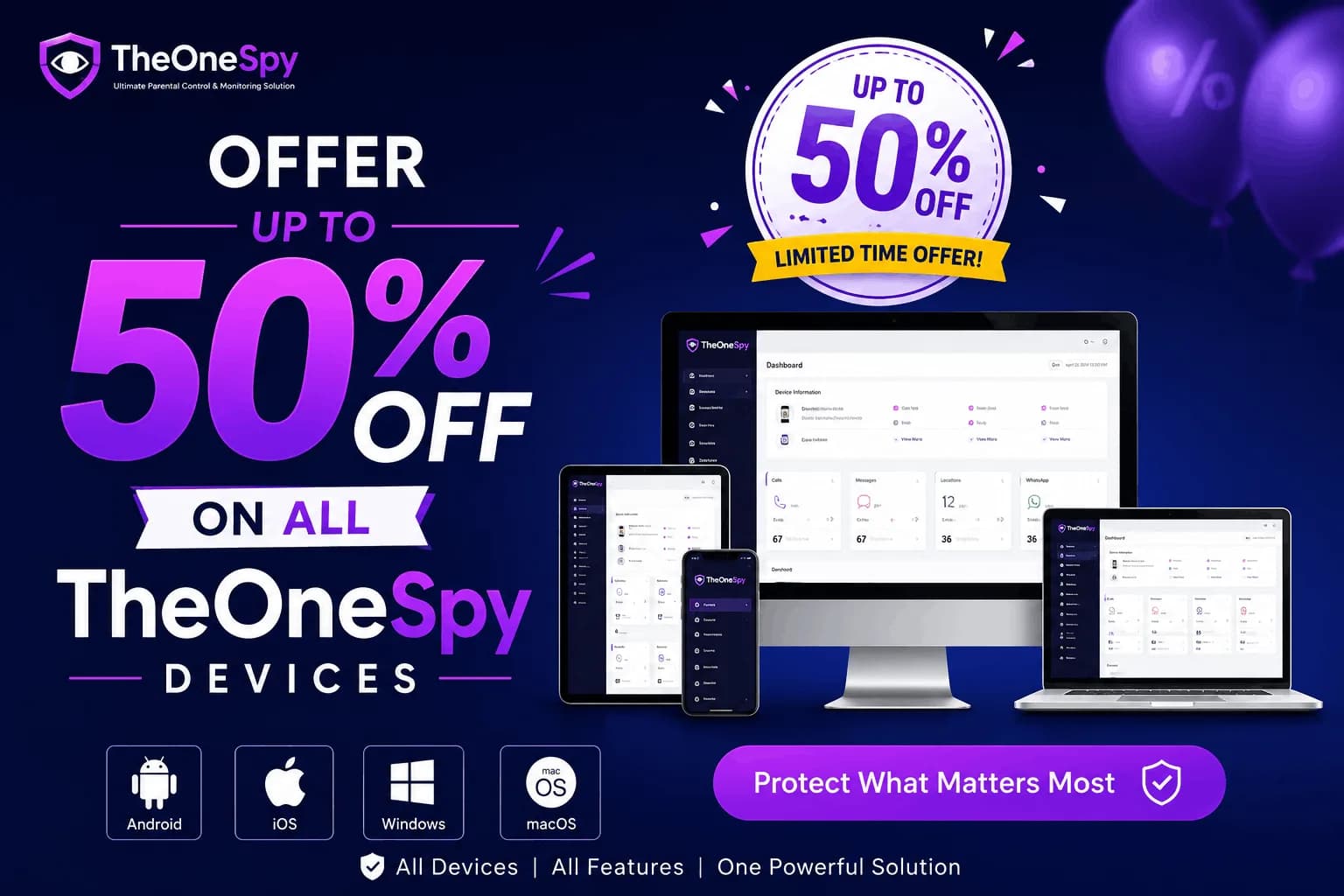 Get TheOneSpy at 50% OFF Today