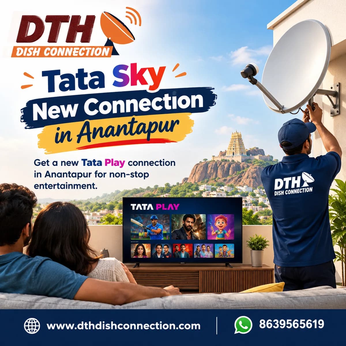 Tata Sky New Connection in Anantapur