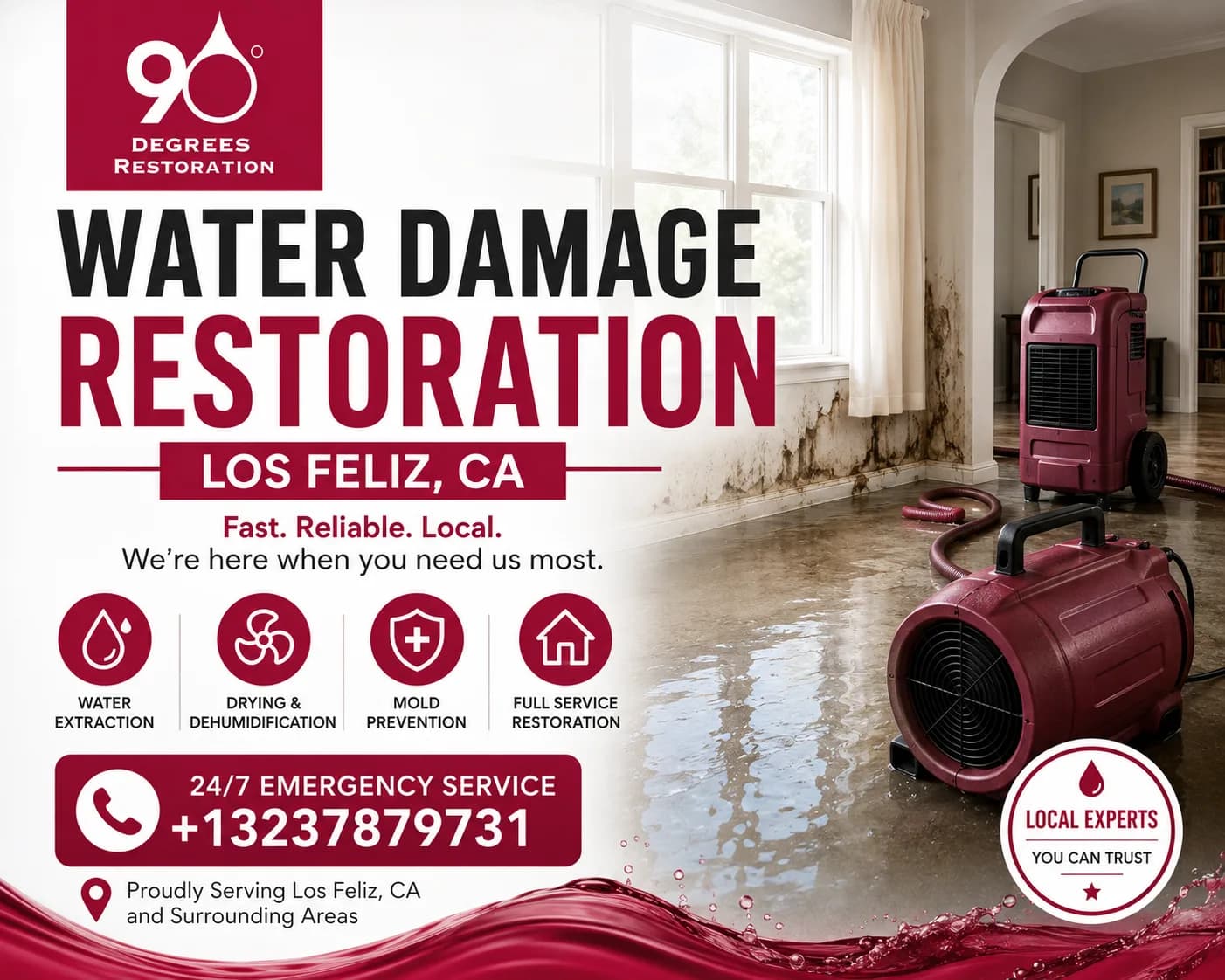 Expert Water Damage Restoration Services in Los Feliz CA