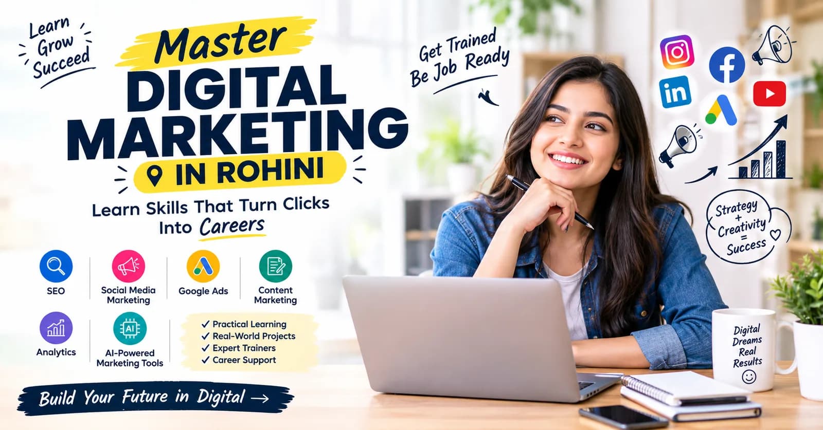 Master Digital Marketing in Rohini – Learn Skills That Turn Clicks Into Careers