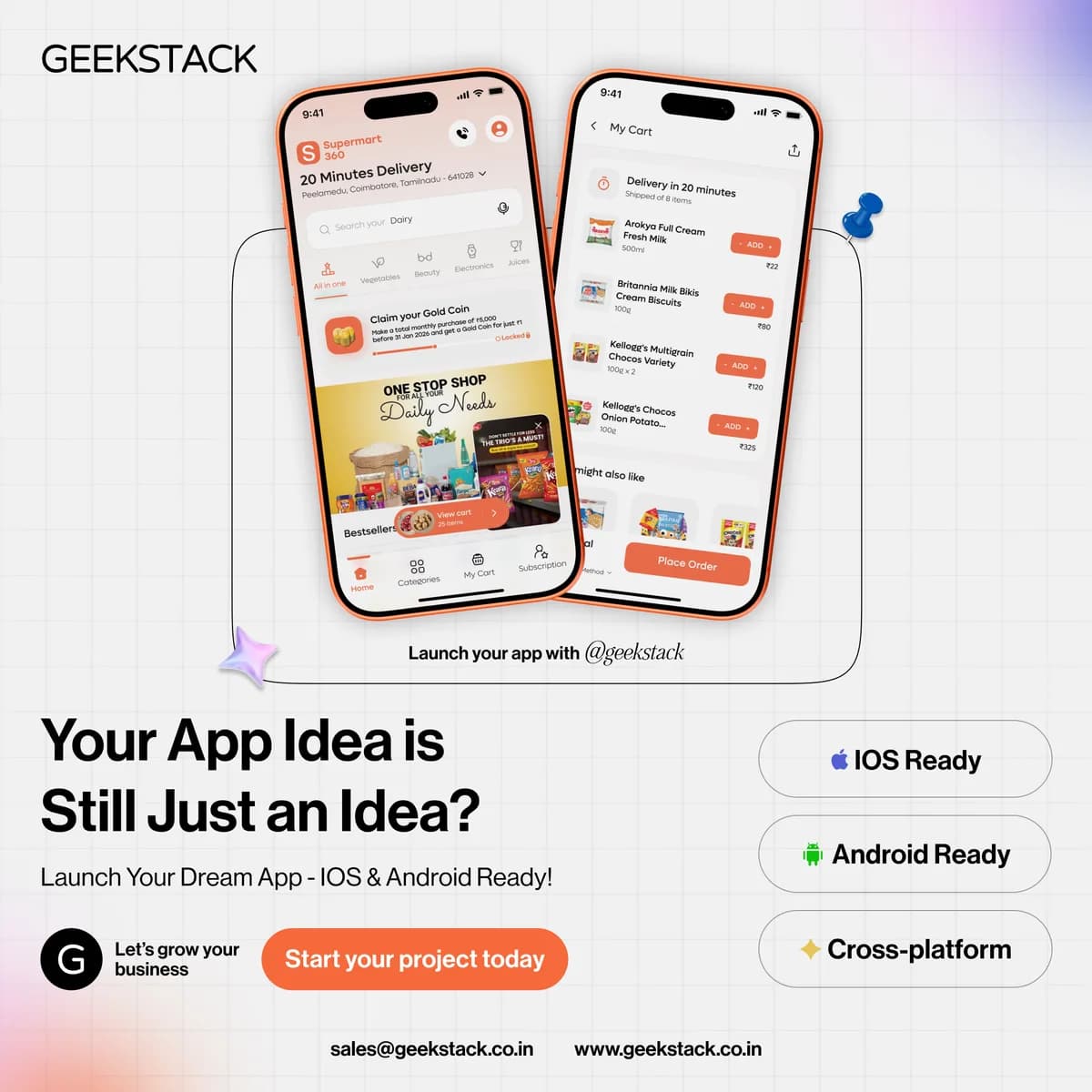 Mobile App Development Company in India – Geekstack
