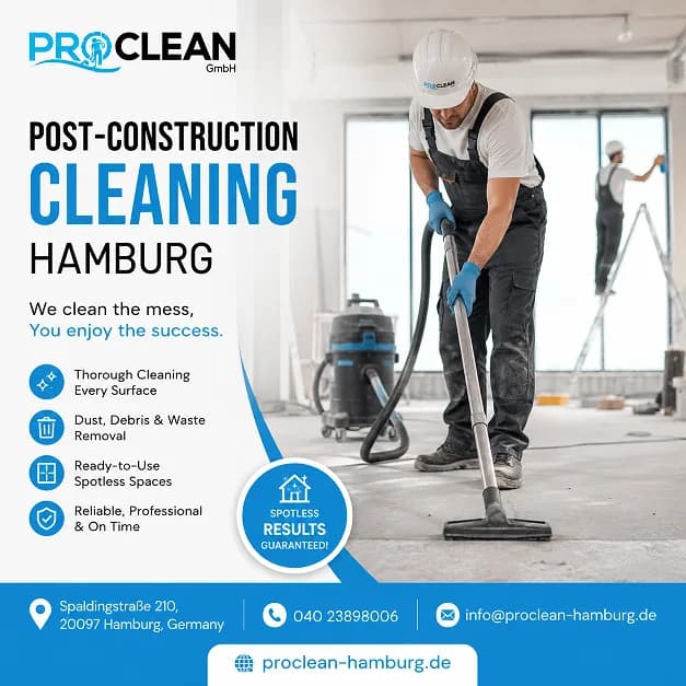 Bauendreinigung Hamburg - Proclean-hamburg.de