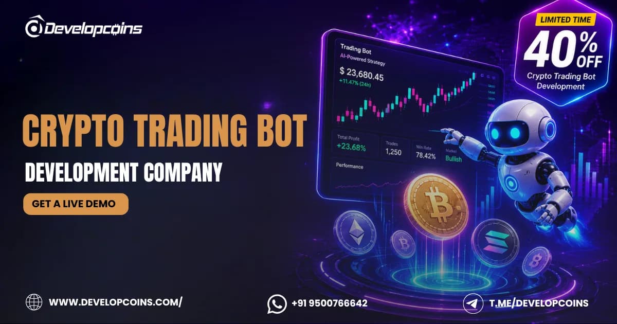 Grow Your Automated Trading Platform with Crypto Trading Bot Development - Get 40% OFF