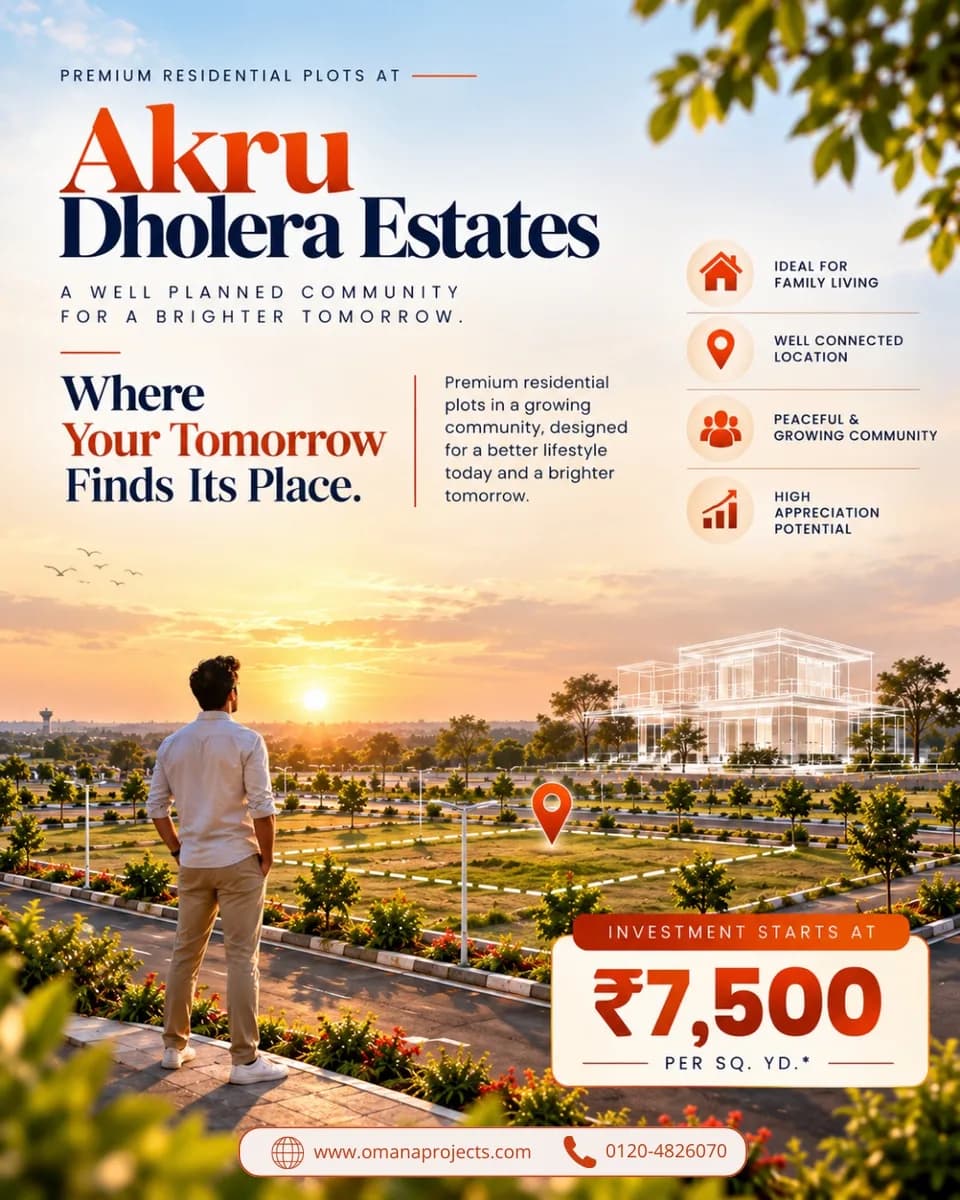 Dholera Properties: Verified Residential Plots Near Dholera SIR