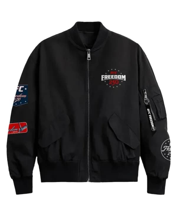 UFC 250 Bomber Jacket – Bold Fight-Inspired Style for UFC Fans
