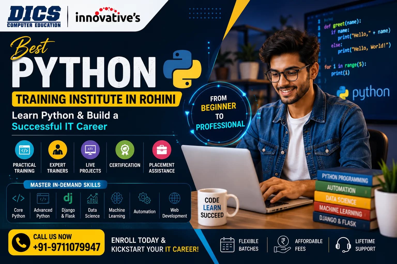 Best Python Training Institute in Rohini – Learn Python & Build a Successful IT Career