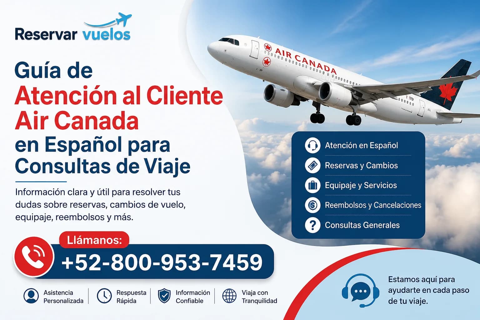 Guía de Atención al Cliente Air Canada en Español para Consultas de Viaje