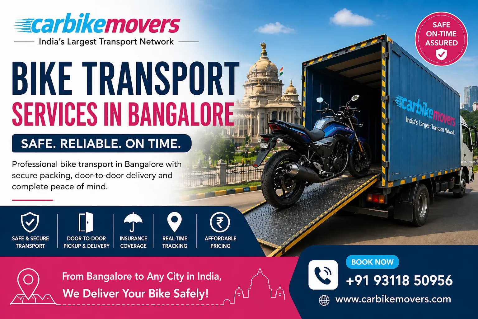 Affordable Bike Transport in Bangalore with Secure Handling