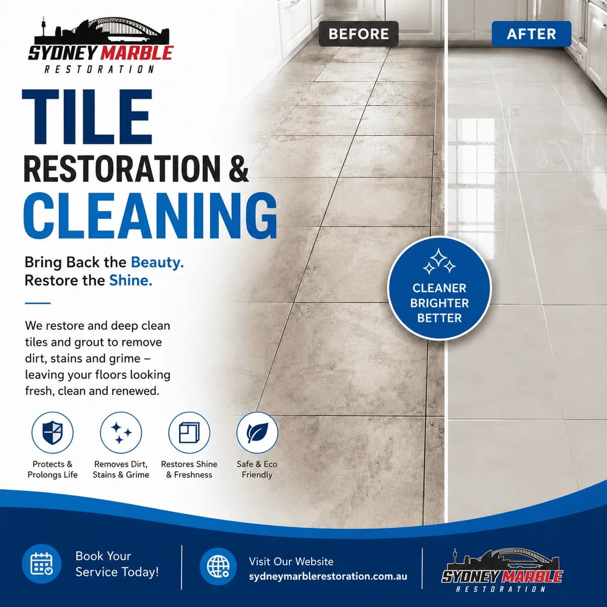 Sydney Tile Restoration & Cleaning – Contact Us Today