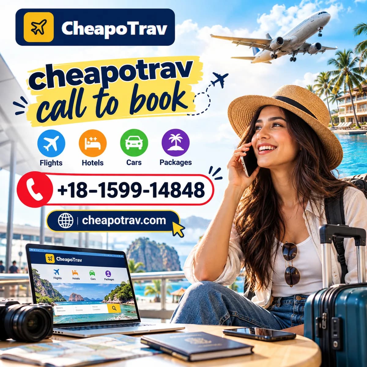 Can I use cheapotrav call to book for cheap flights?