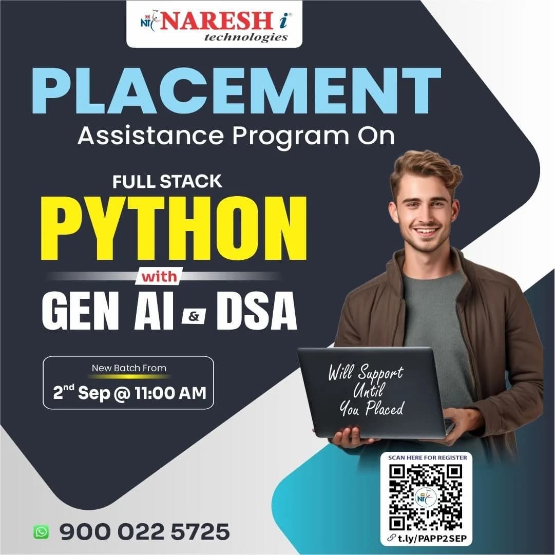 Python Full Stack & AI Career Training with Job Assistance
