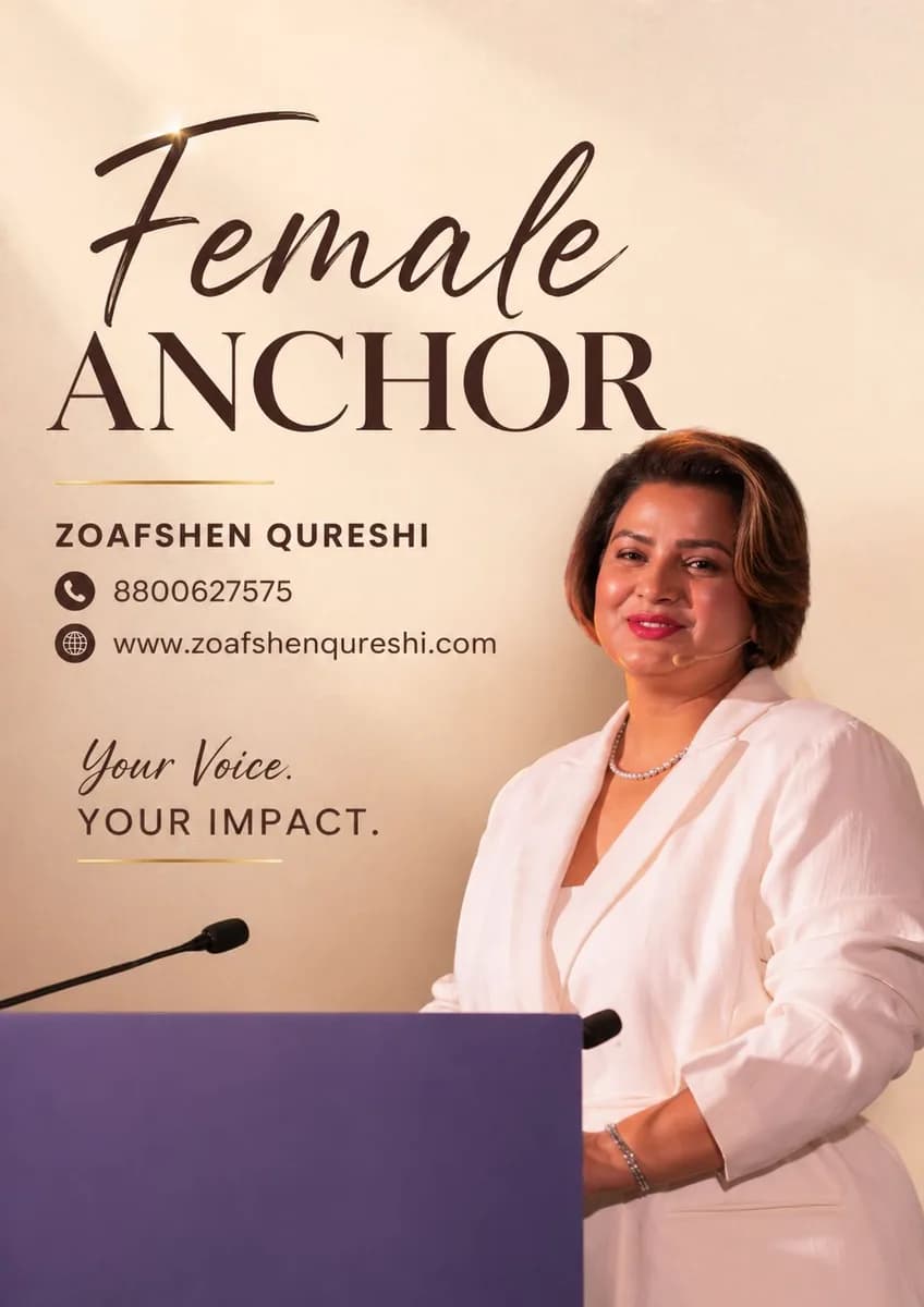 Female Anchor in Gurgaon for Panel Discussion & Company Events