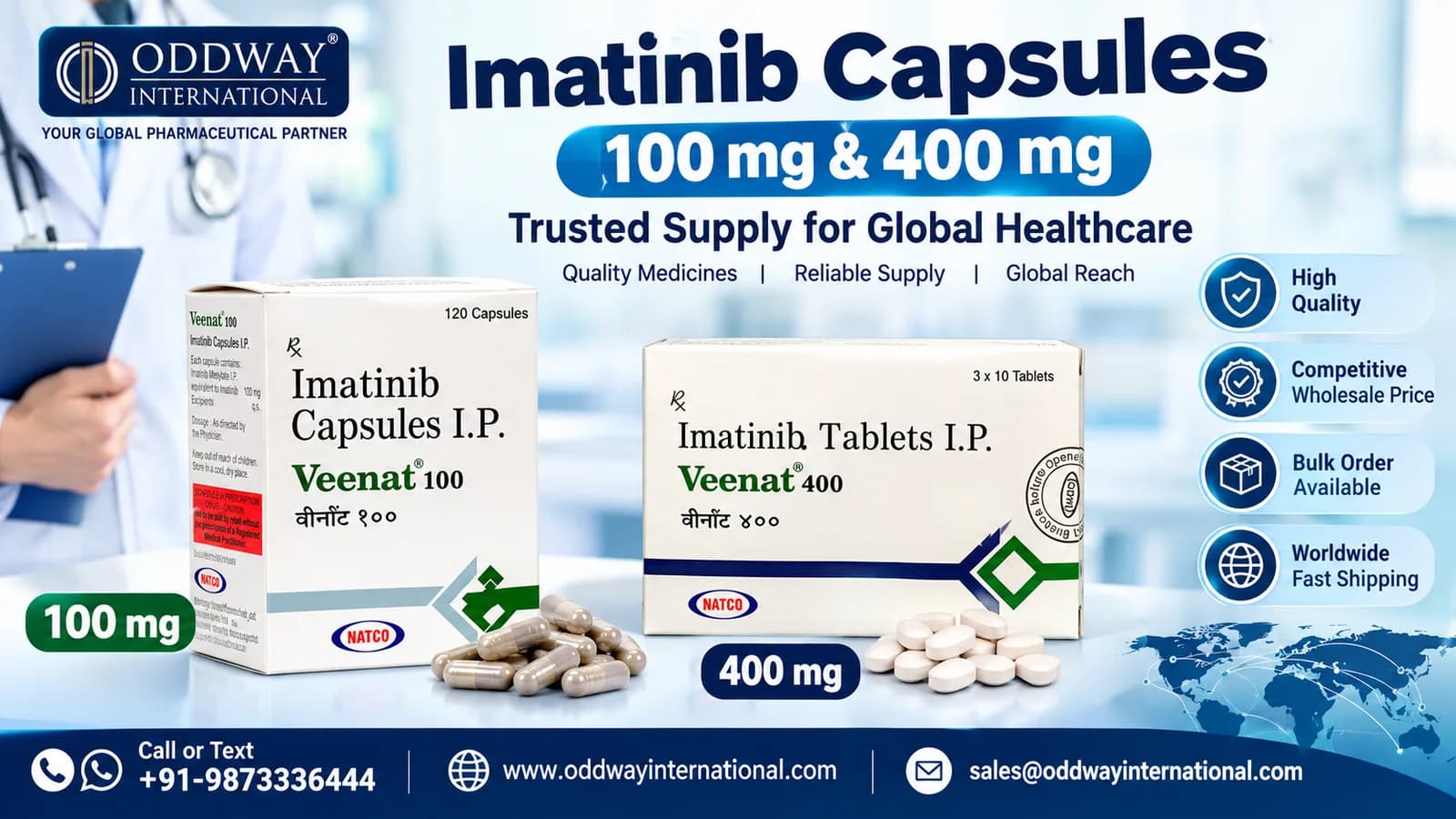 Find Imatinib 400 mg and 100 mg Price for Canada Buyers - Oddway