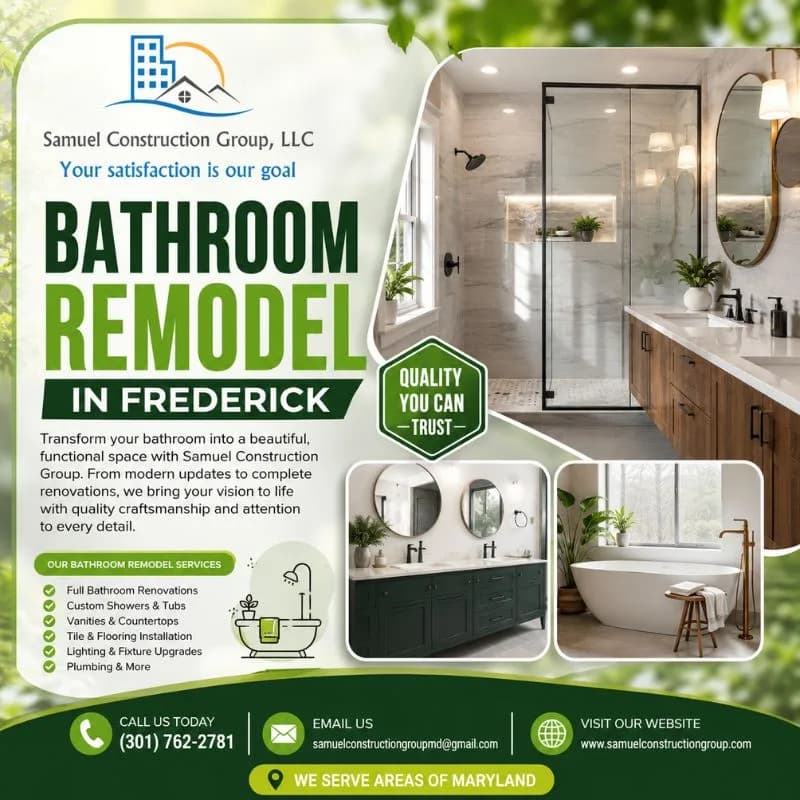Professional Bathroom Remodeling Services in Frederick