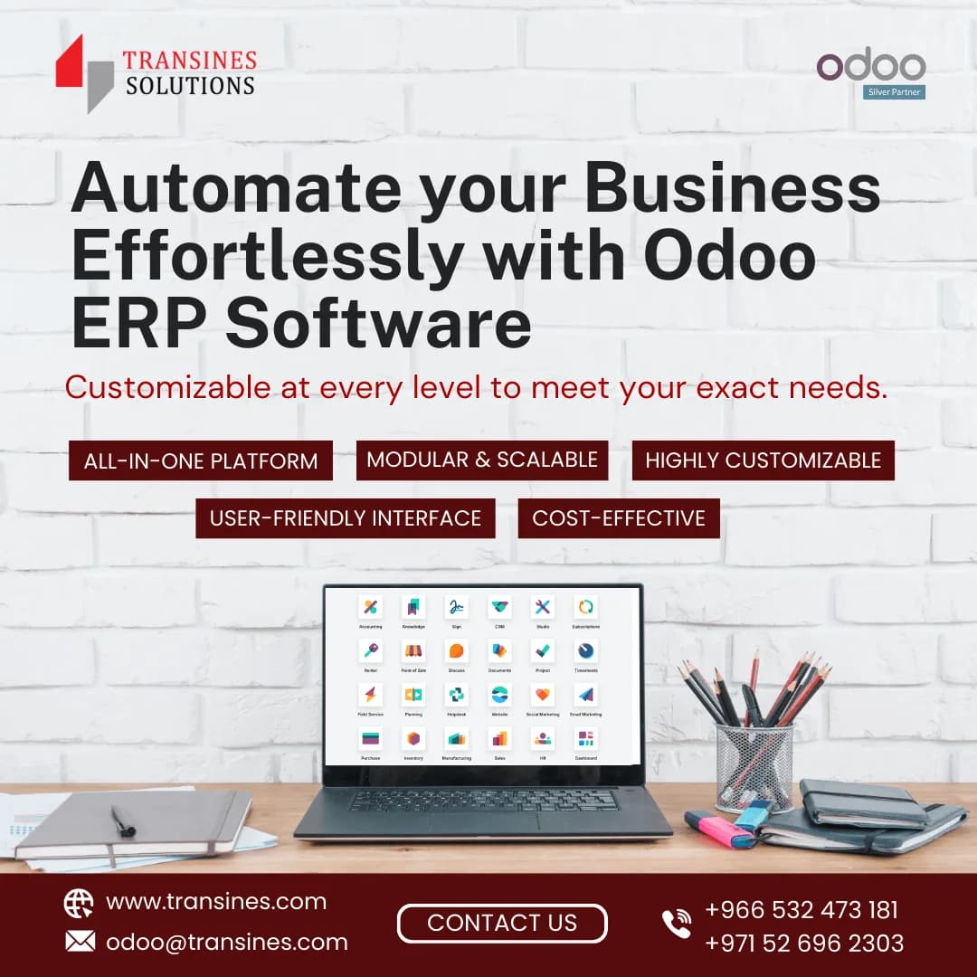 Automate Your Business Effortlessly with Odoo ERP Software