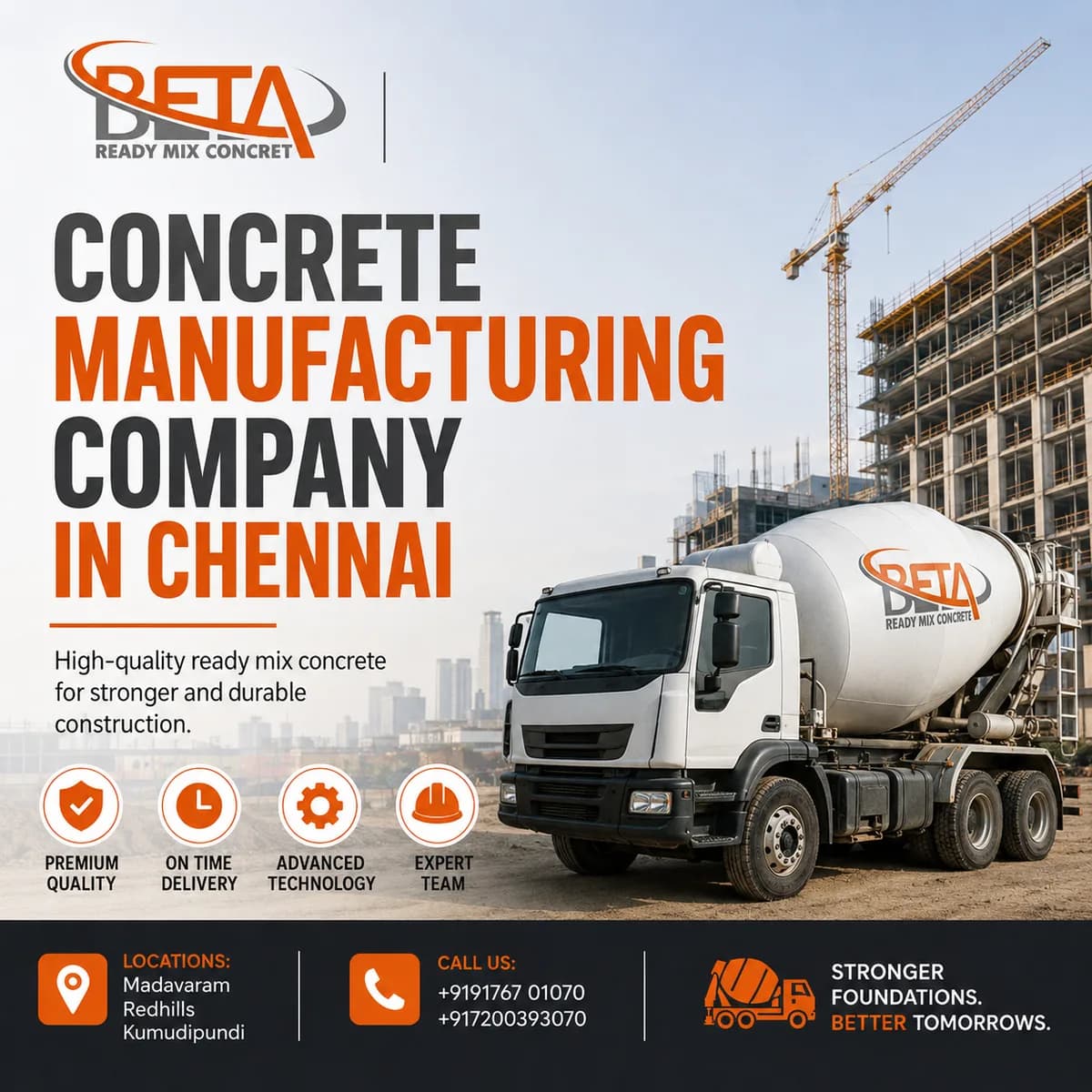 How to Choose the Right Concrete Manufacturing Company in Chennai
