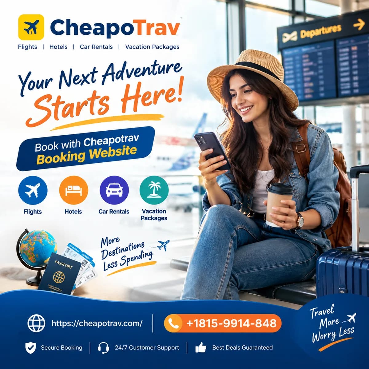 How to navigate the cheapotrav booking website for trip deals?