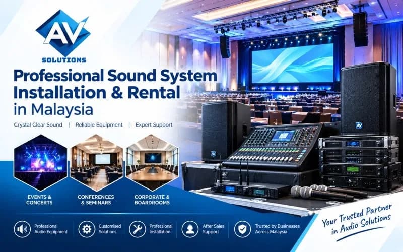 Quality Sound System Installation in Malaysia for Events & Conferences