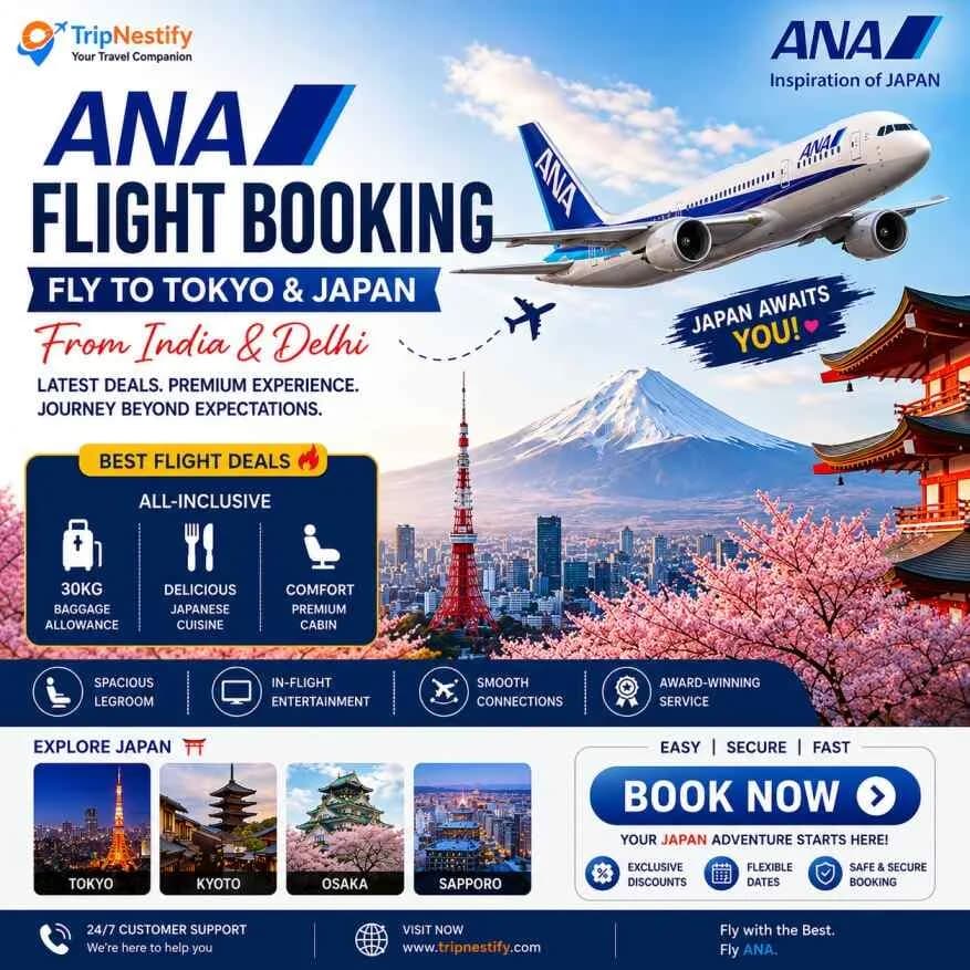 ANA Flight Booking: Latest Tokyo & Japan Flight Deals from India