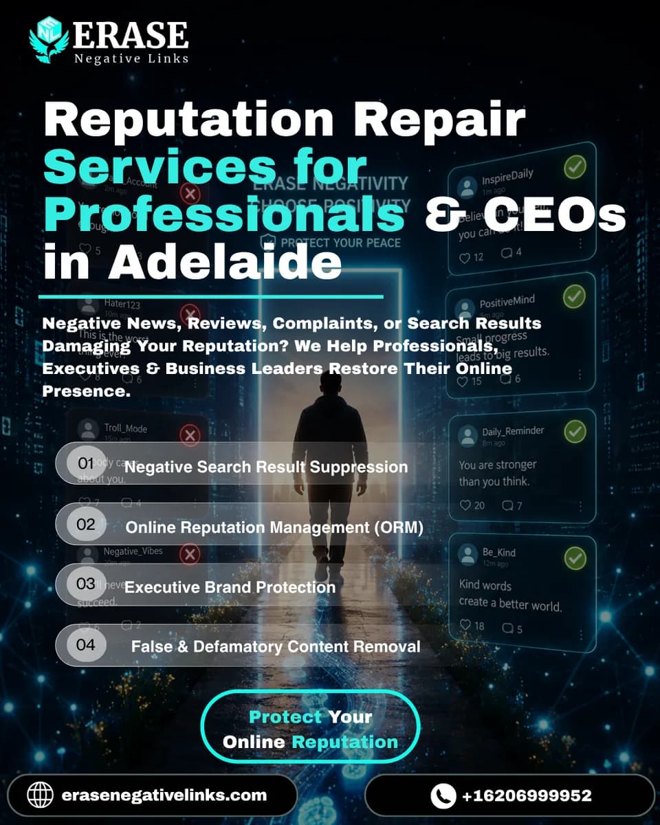 Reputation Repair Services for Professionals & CEOs in Adelaide