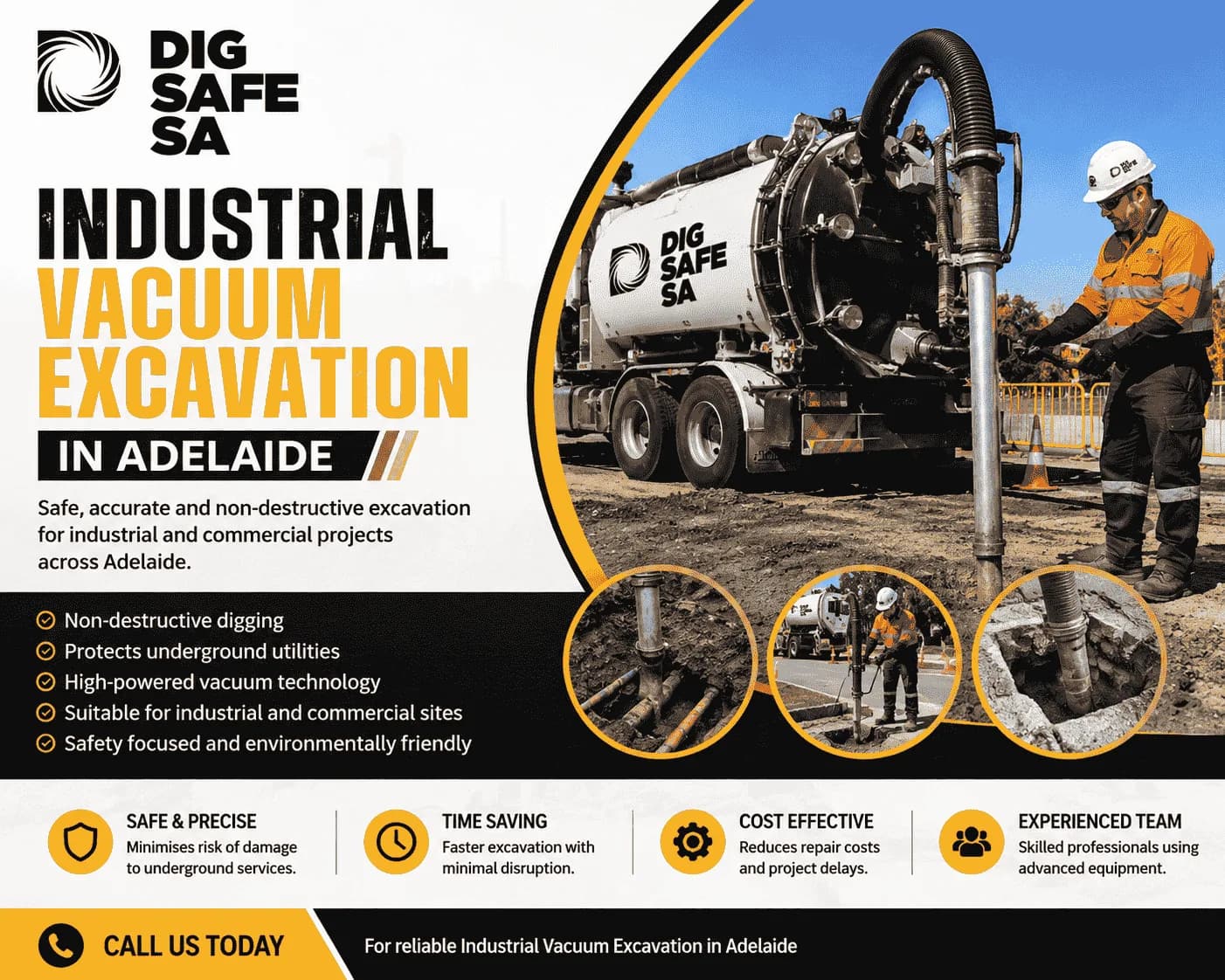 Why Choose Industrial Vacuum Excavation in Adelaide for Safe Digging?