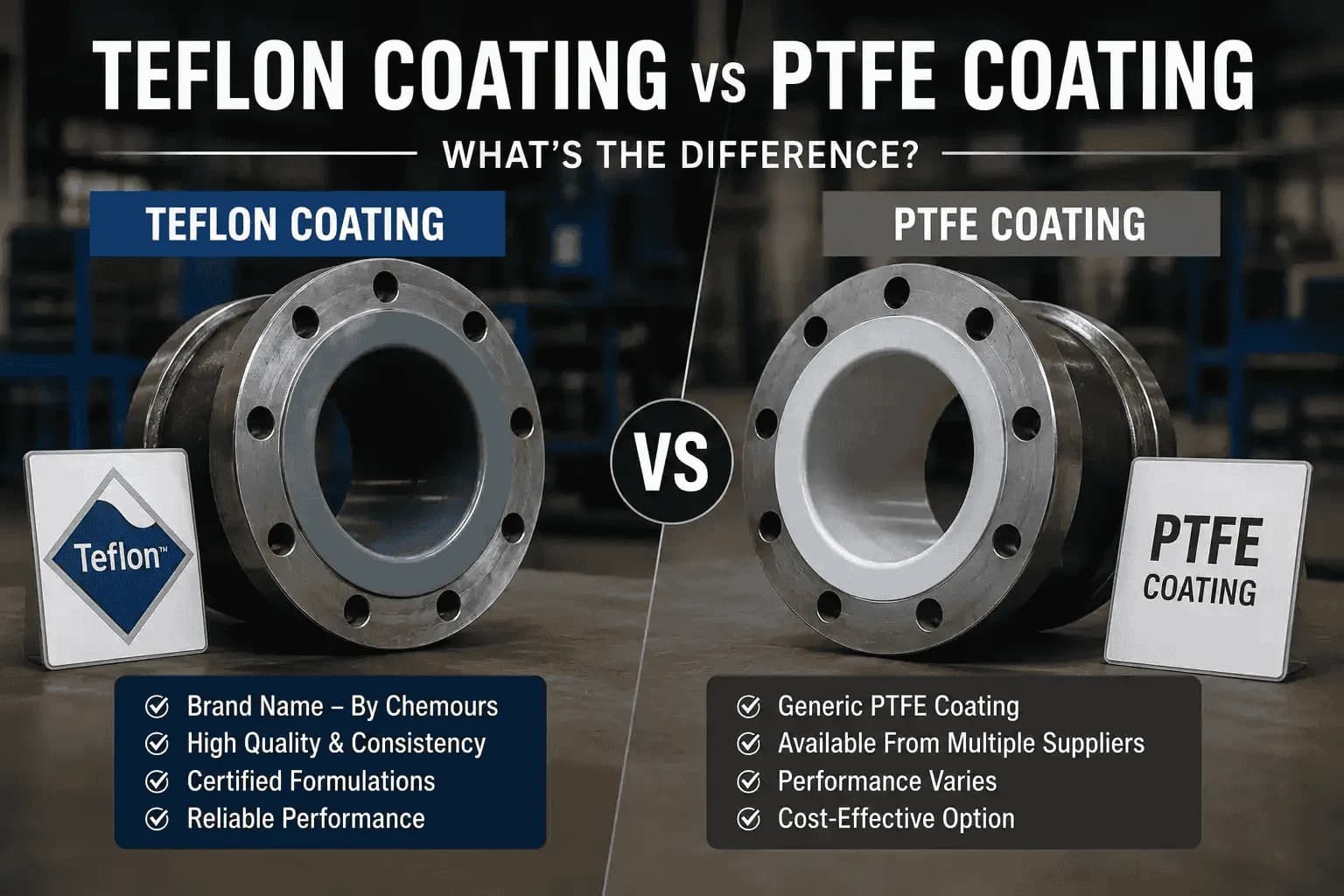 Teflon Coating vs PTFE Coating