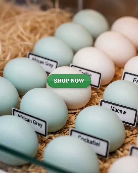 Buy Fertile Parrot and Ostrich Eggs.