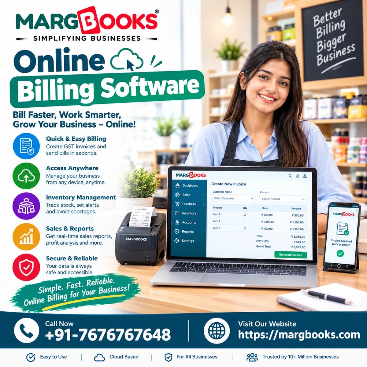Online Billing Software for Easy Invoicing | MargBooks