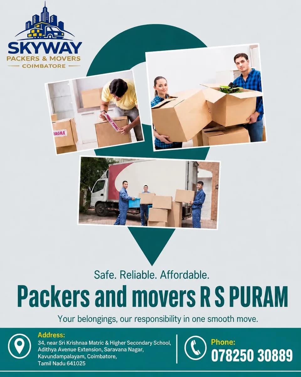 7 Tips to Choose the Best Packers and Movers in R.S. Puram for a Safe Move