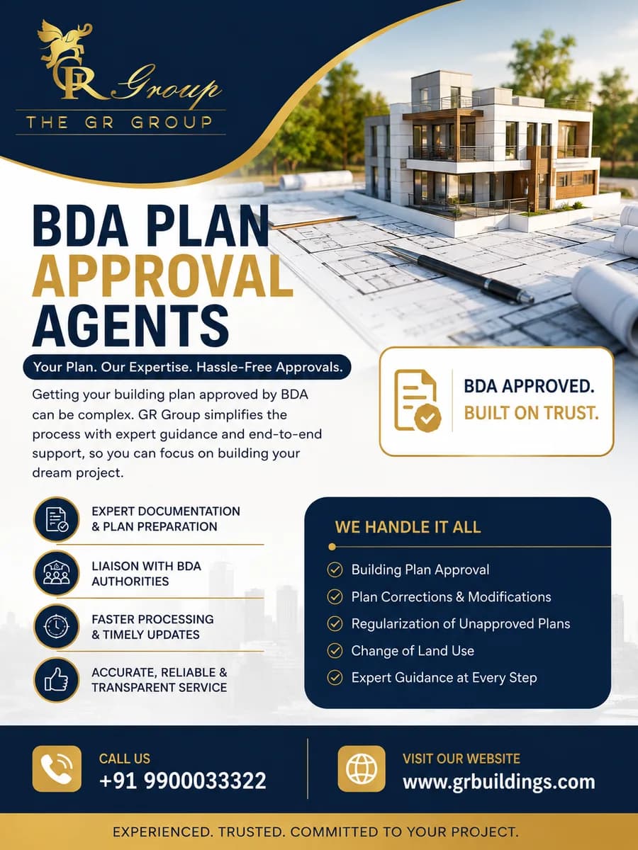 BDA plan approval agents in Bangalore