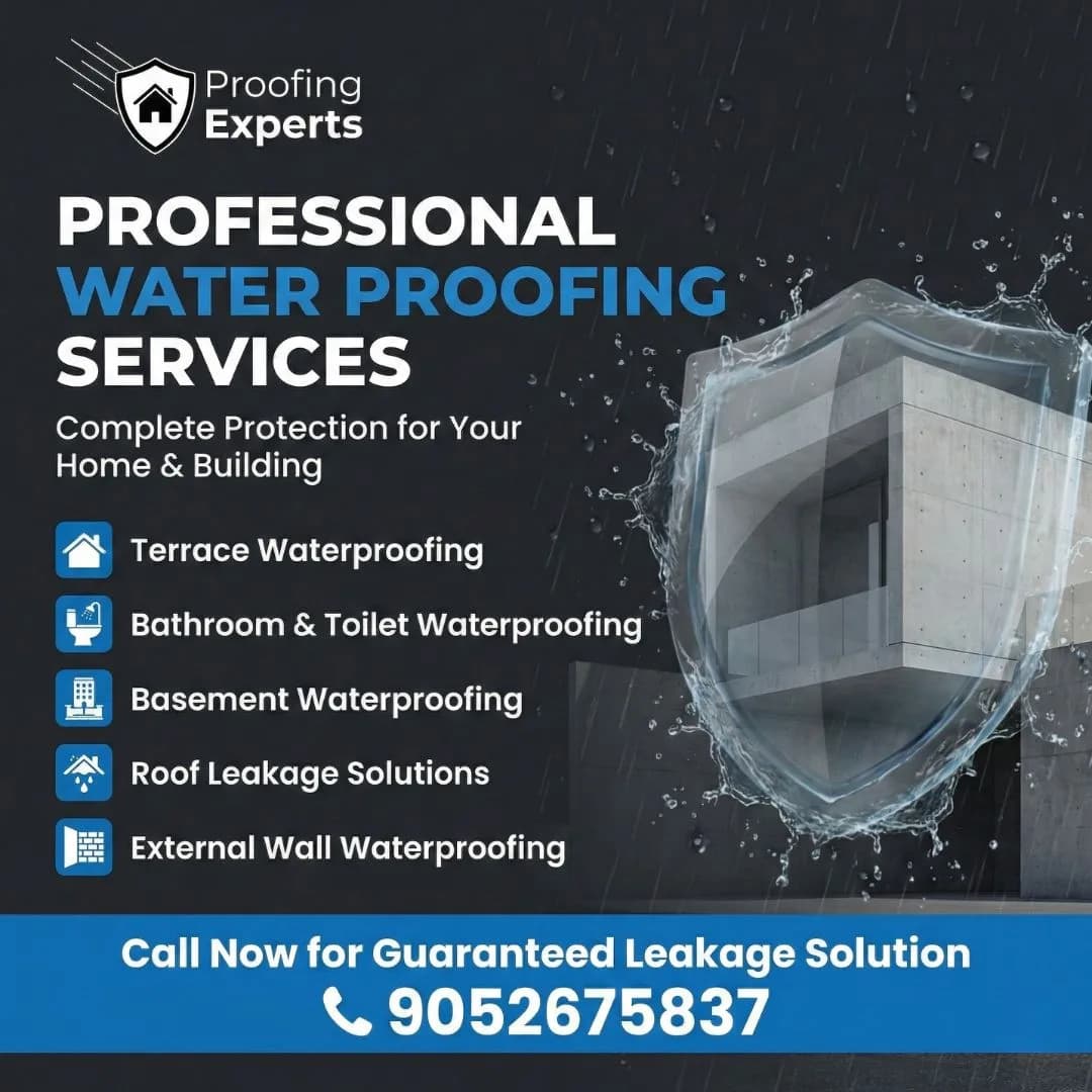 Bathroom Waterproofing in Hyderabad | Proofing Experts