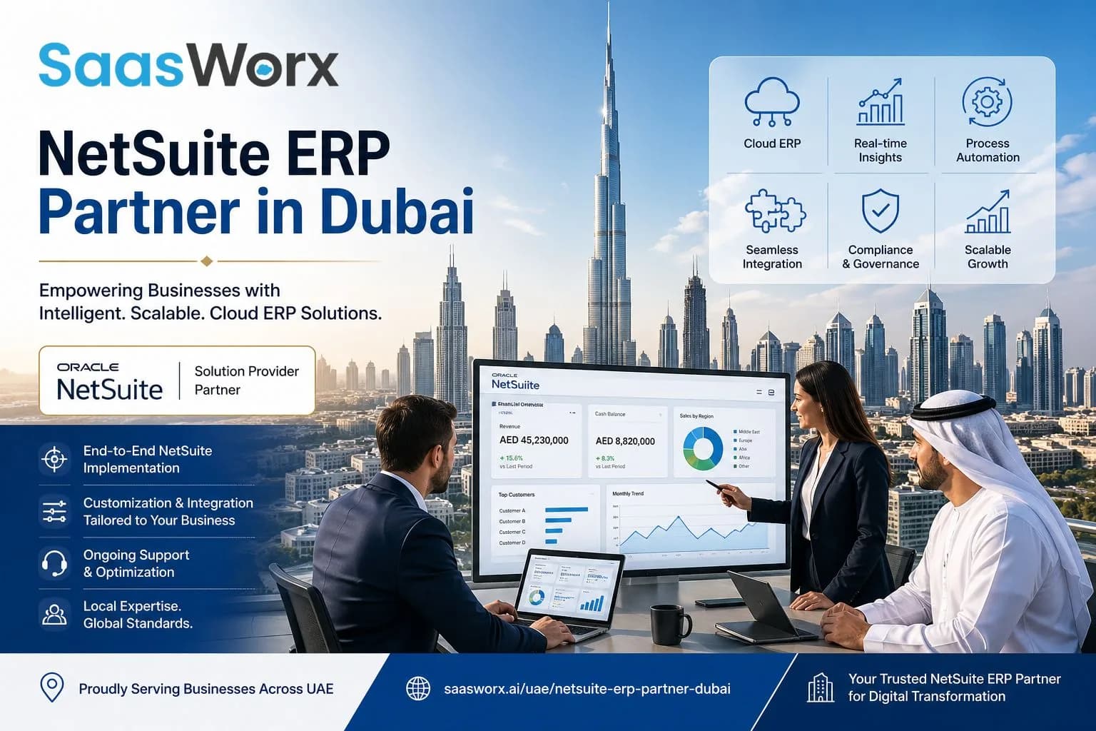 Top NetSuite ERP Partner in Dubai | SaasWorx Consulting