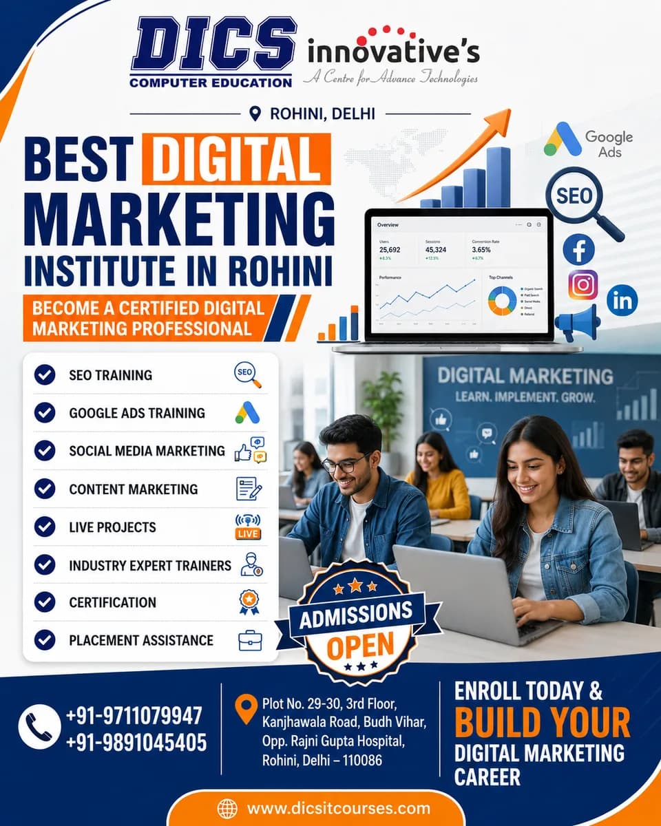 Digital Marketing Course in Rohini with Placement | DICS