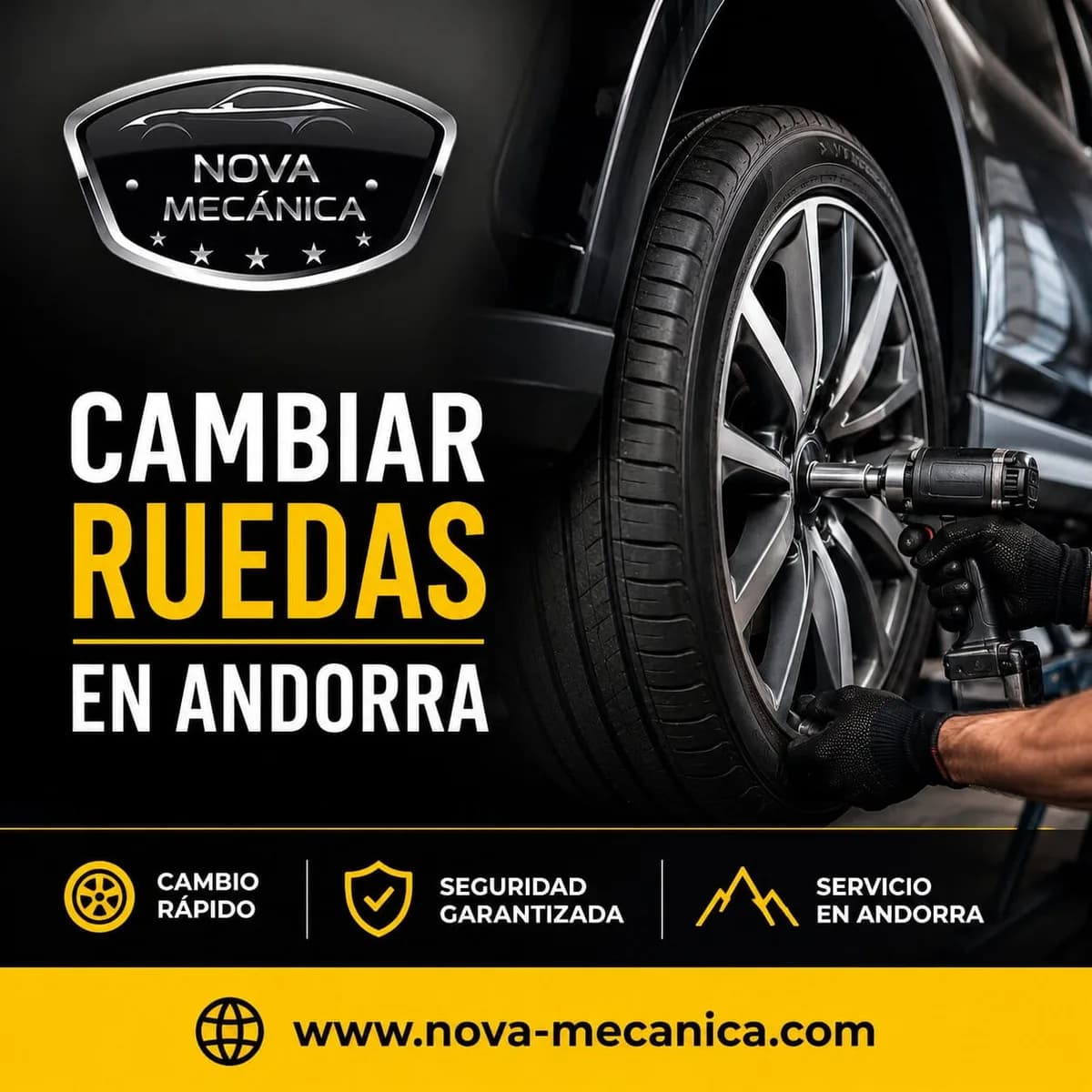 Cambiar ruedas en Andorra para cualquier tipo de vehículo