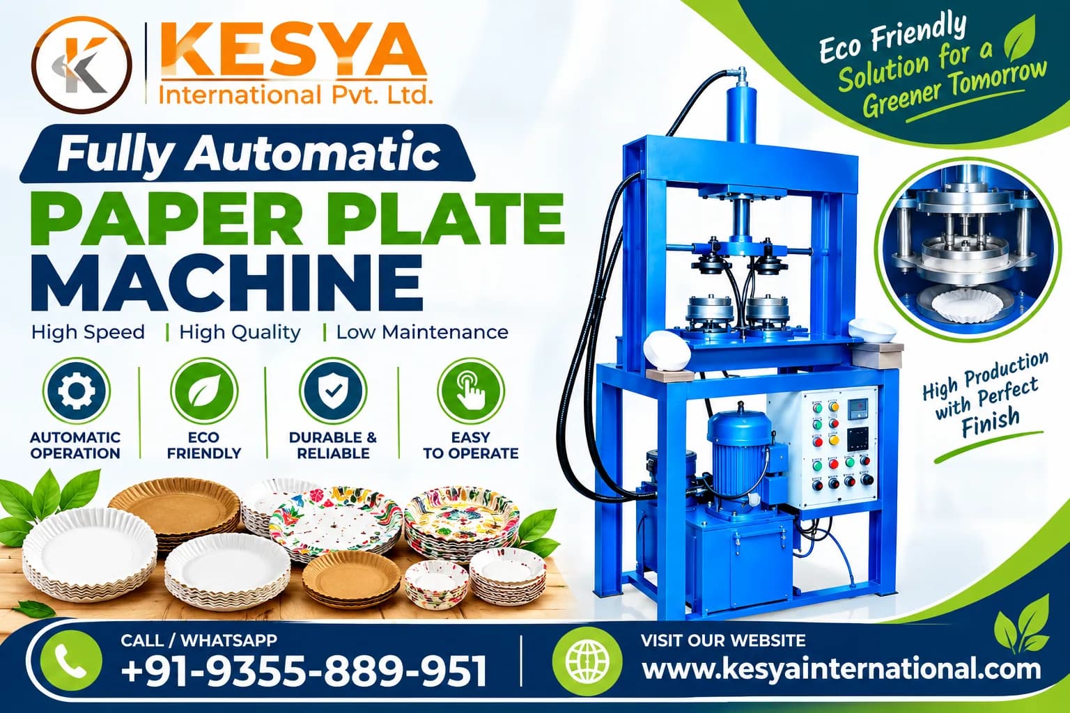 Fully Automatic Paper Plate Machine | Disposal Paper Plate Making Machine